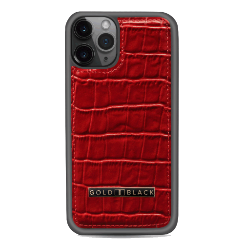 غطاء جوال ايفون 11 برو (كروكو) - احمر